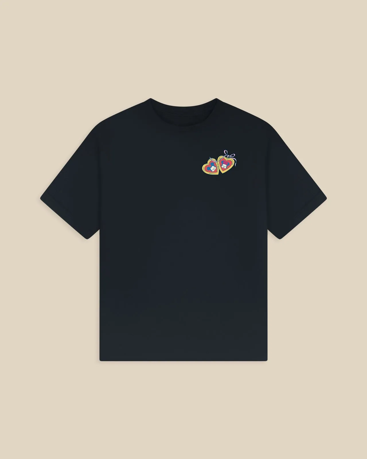Disney's Mickey Mouse & Minnie Mouse Love Locked Relaxed Tee Black sold by Spirit Jersey product image thumbnail 4