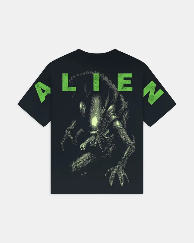 Alien Overprint Relaxed Tee made by Spirit Jersey