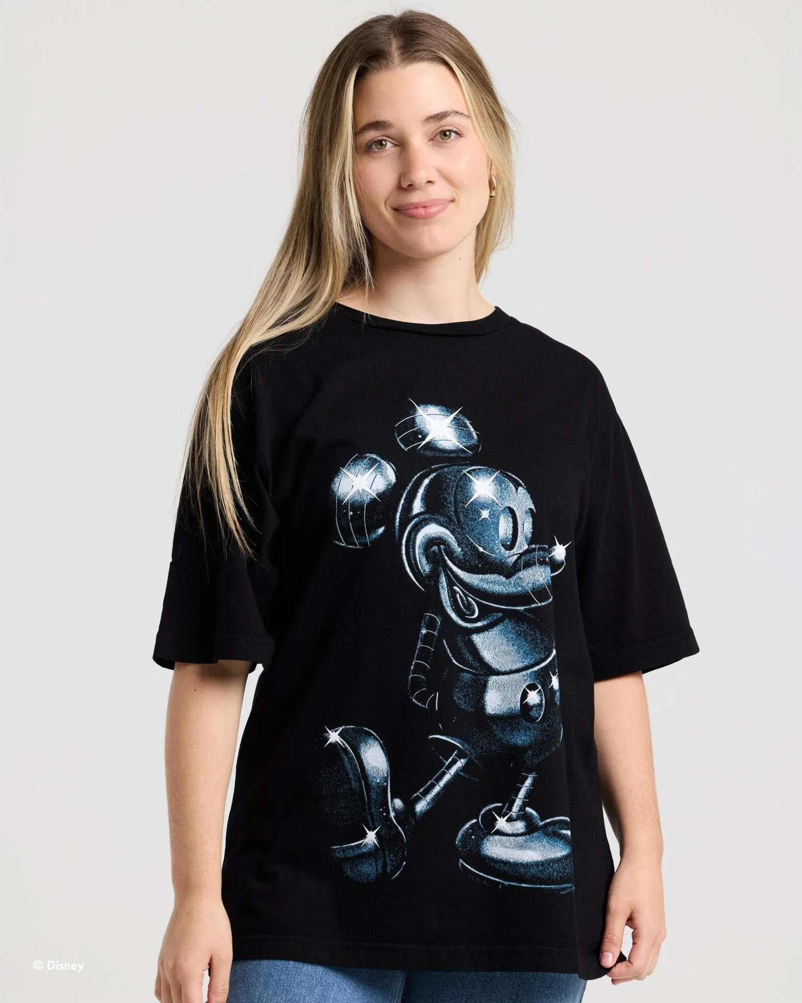 Disney's Mickey Mouse™ CHROME Overprint Relaxed Tee sold by Spirit Jersey product image thumbnail 5