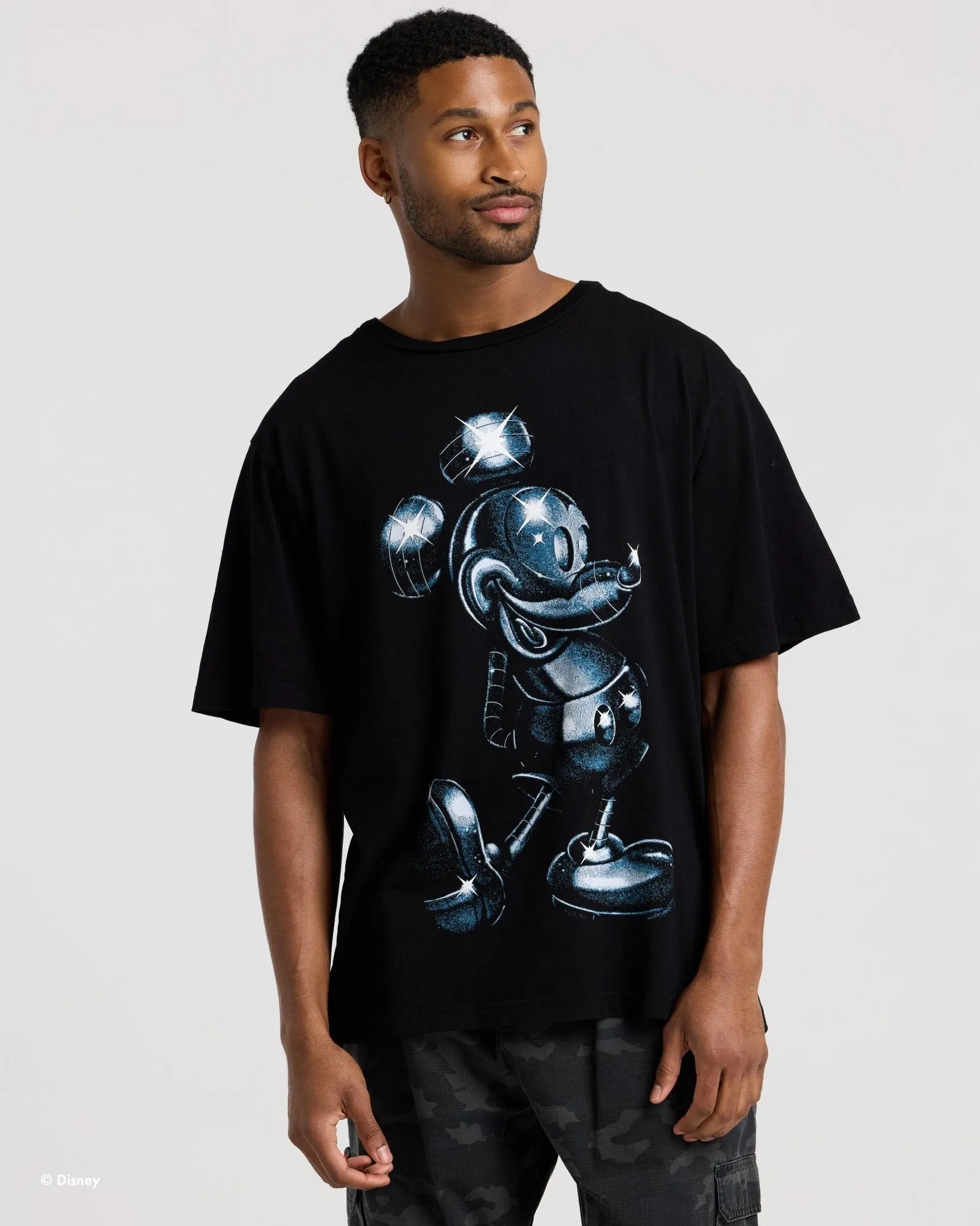 Disney's Mickey Mouse™ CHROME Overprint Relaxed Tee sold by Spirit Jersey product image thumbnail 2