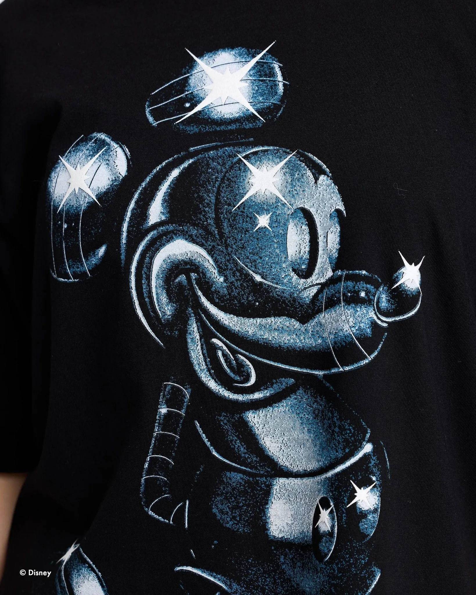 Disney's Mickey Mouse™ CHROME Overprint Relaxed Tee sold by Spirit Jersey product image thumbnail 4