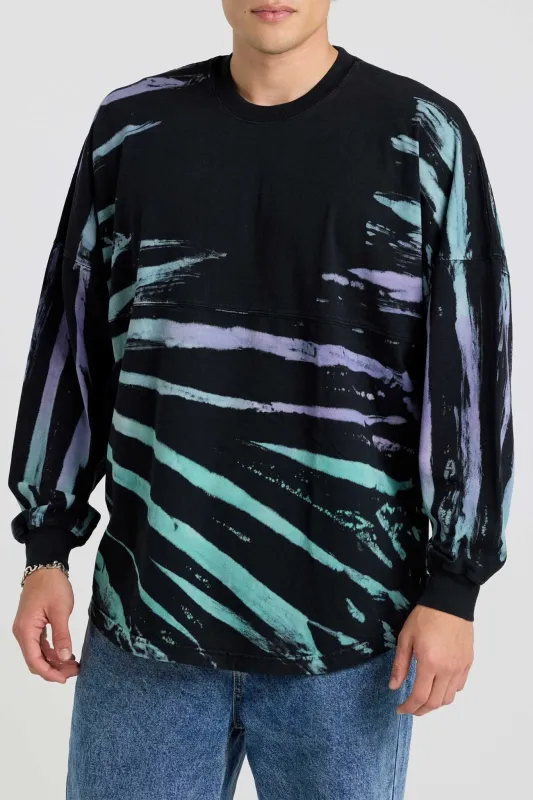 Bright Side Spiral Offset Tie Dye Spirit Jersey® made by Spirit Jersey