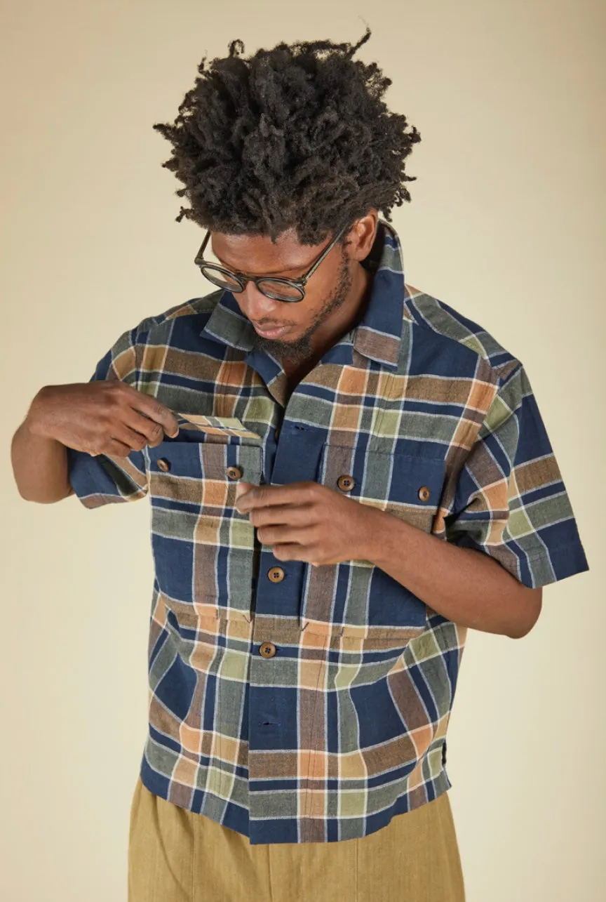 BIG POCKET SHIRT JACKET indigo/kutch/od green sold by Indi and Ash product image thumbnail 2