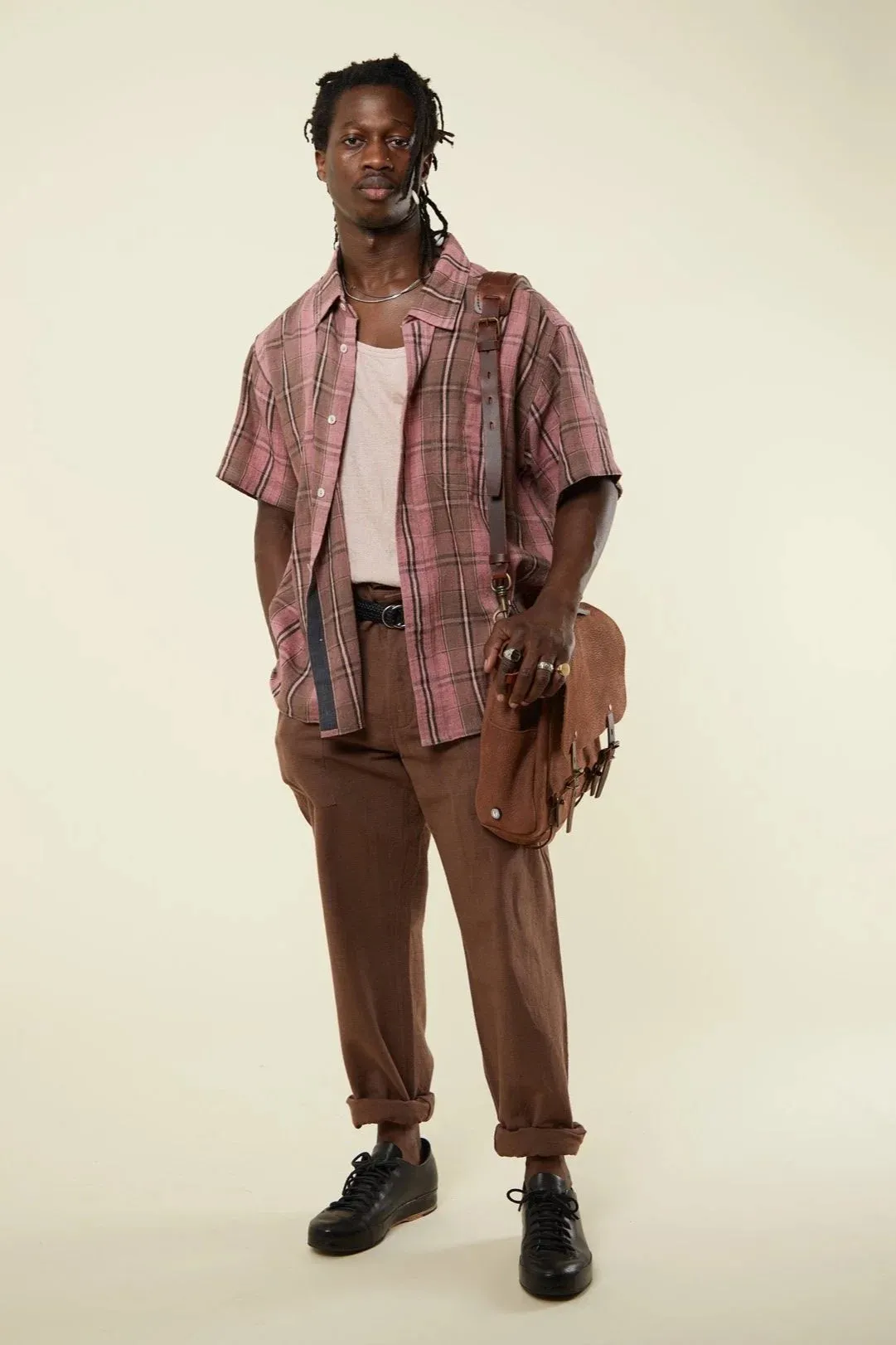 MARC SHIRT sappanwood/iron plaid sold by Indi and Ash product image thumbnail 4
