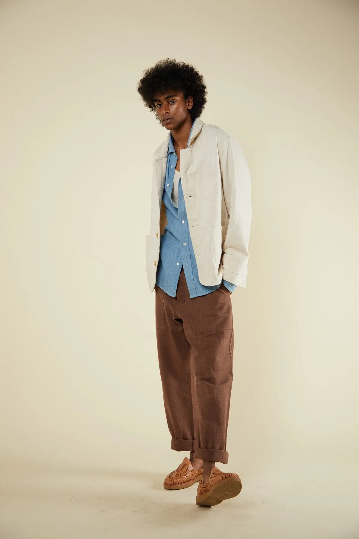 LS MATTY SHIRT lightweight medium indigo sold by Indi and Ash product image thumbnail 3