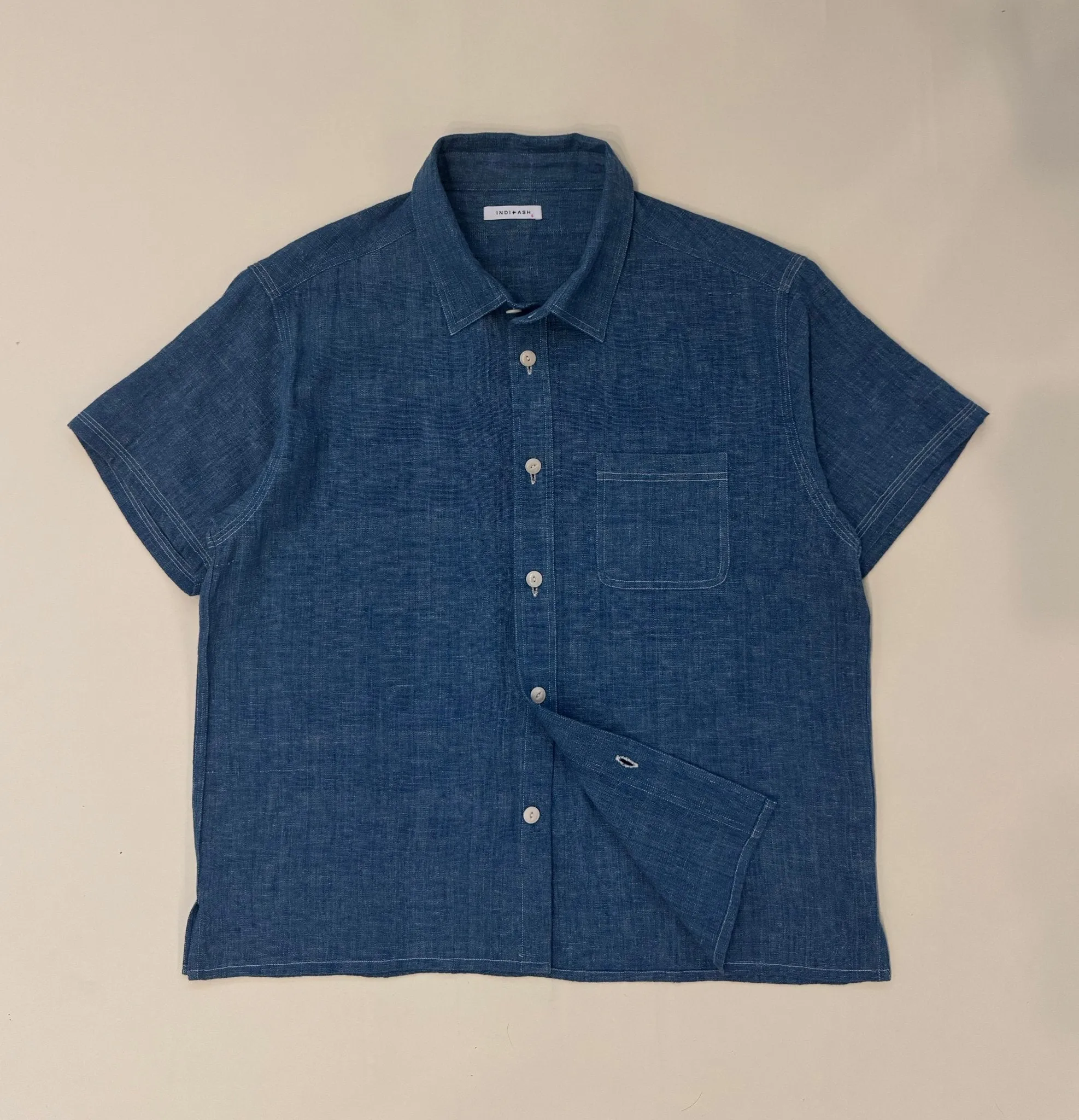 MARC SHIRT indigo/natural chambray sold by Indi and Ash product image thumbnail 3