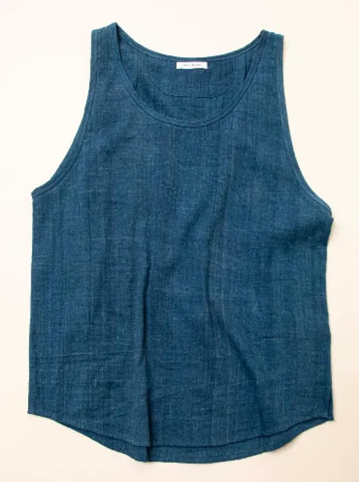RIPLEY TANK light indigo sold by Indi and Ash