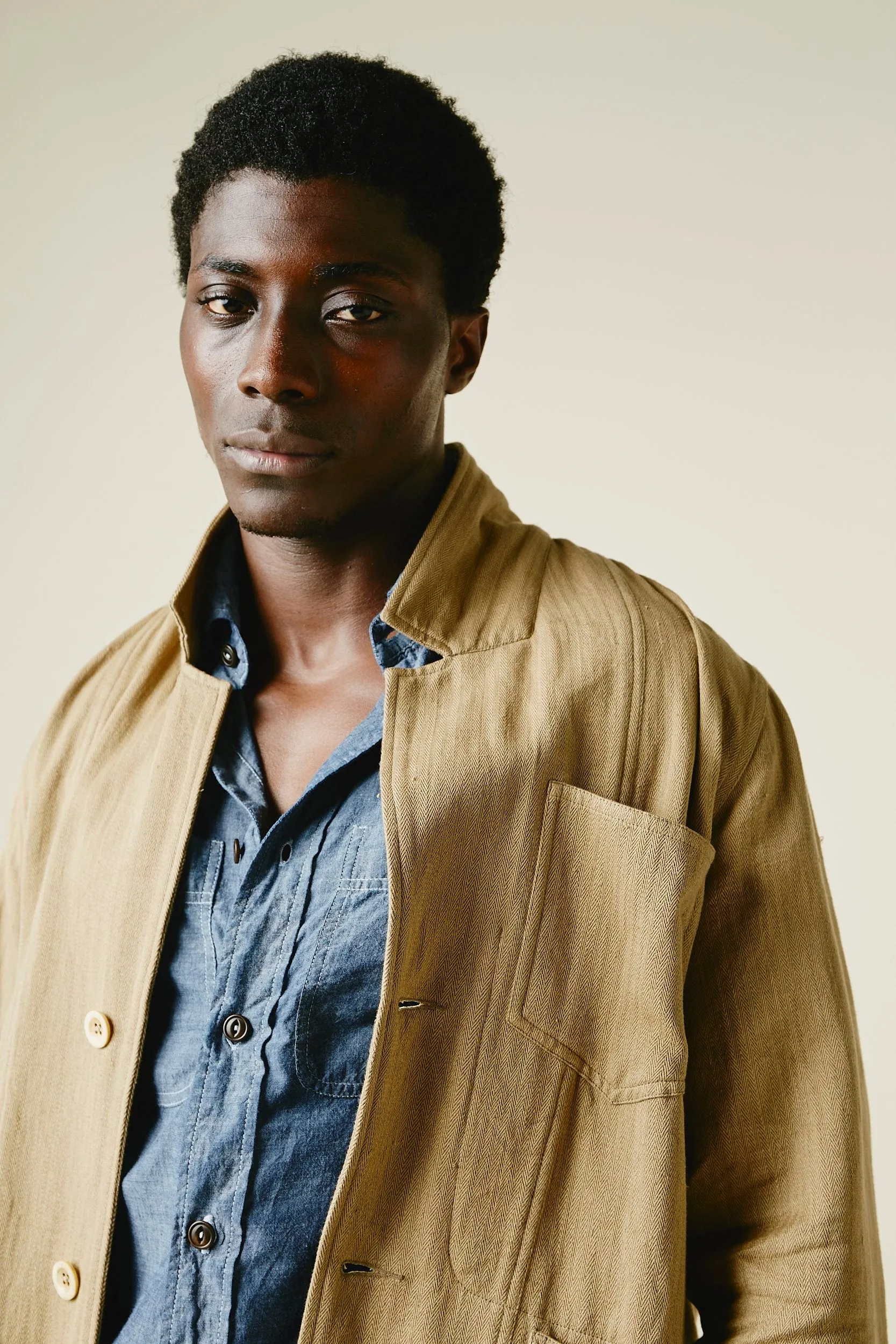 STUDY BLAZER chino khaki sold by Indi and Ash