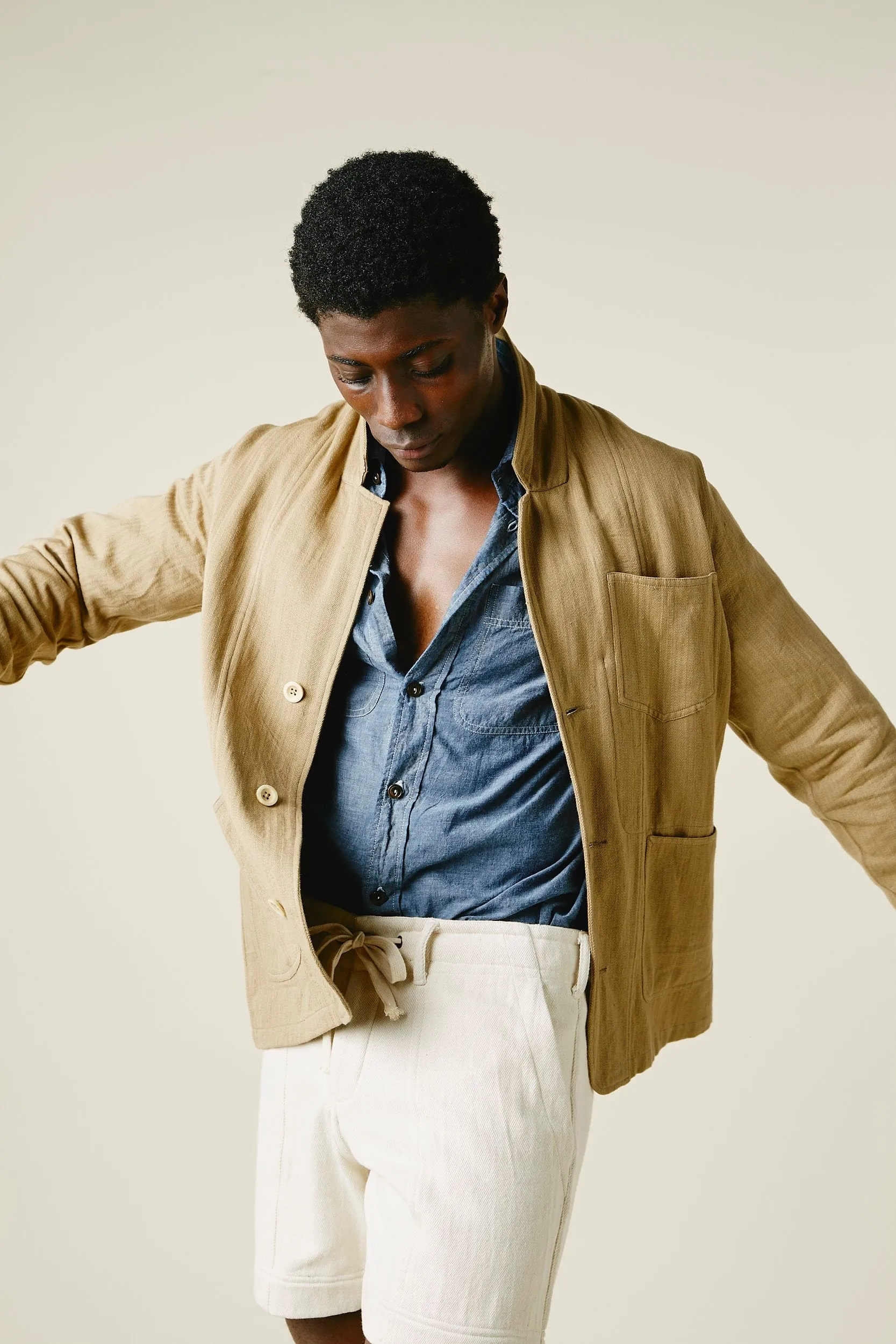 STUDY BLAZER chino khaki sold by Indi and Ash product image thumbnail 5