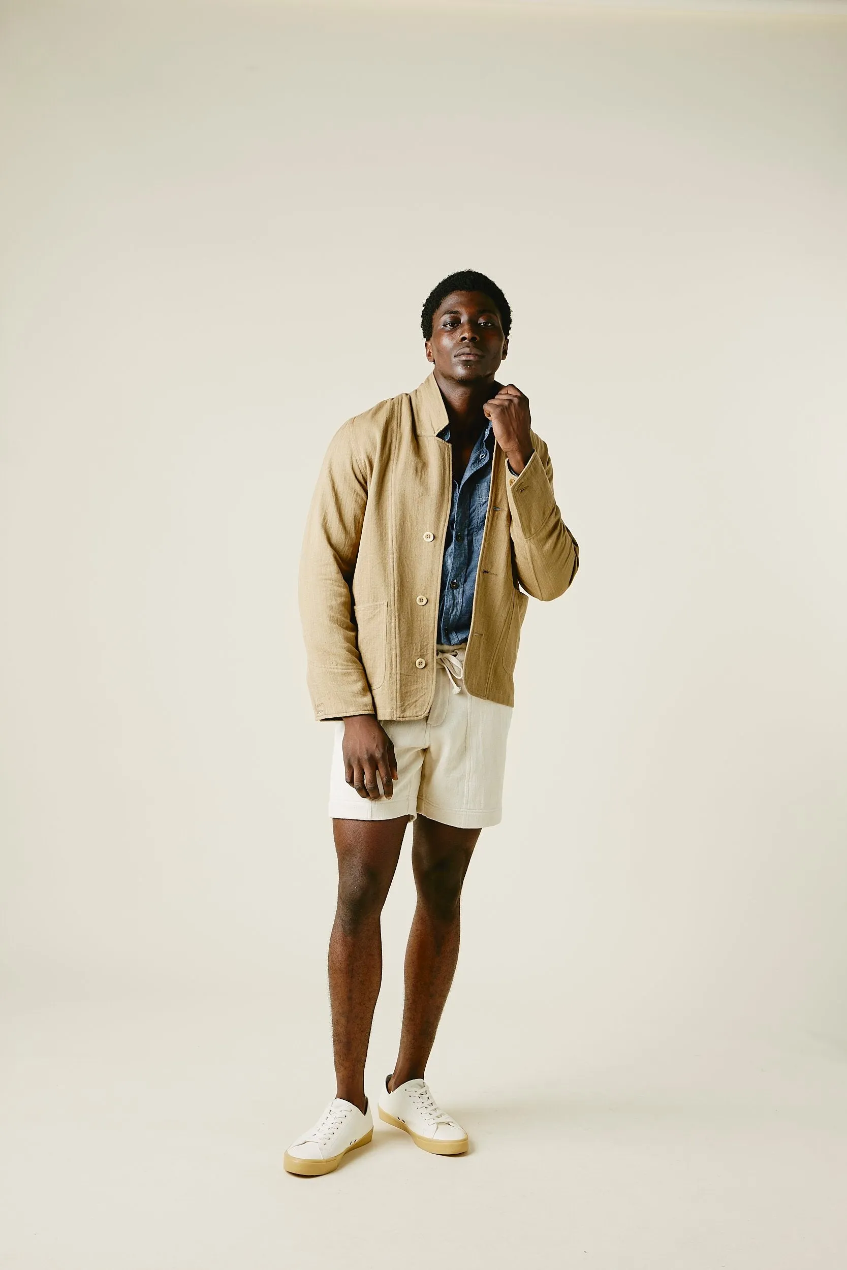 STUDY BLAZER chino khaki sold by Indi and Ash product image thumbnail 3