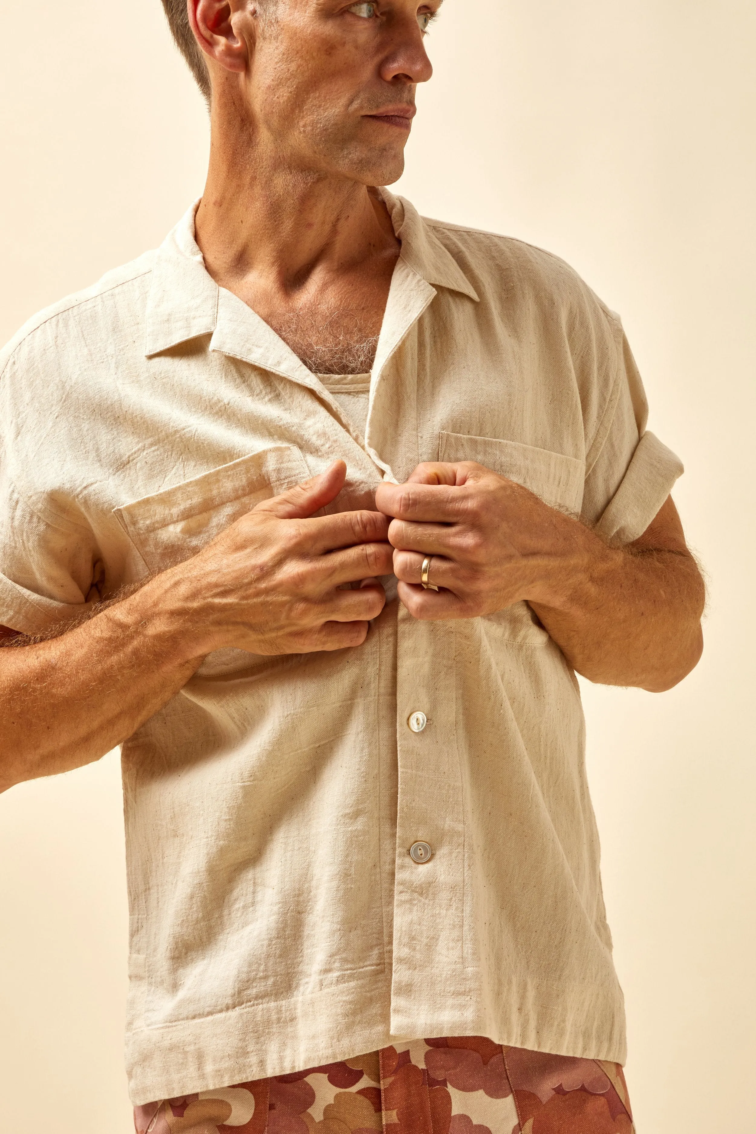 LAKE CAMP SHIRT natural undyed sold by Indi and Ash product image thumbnail 4