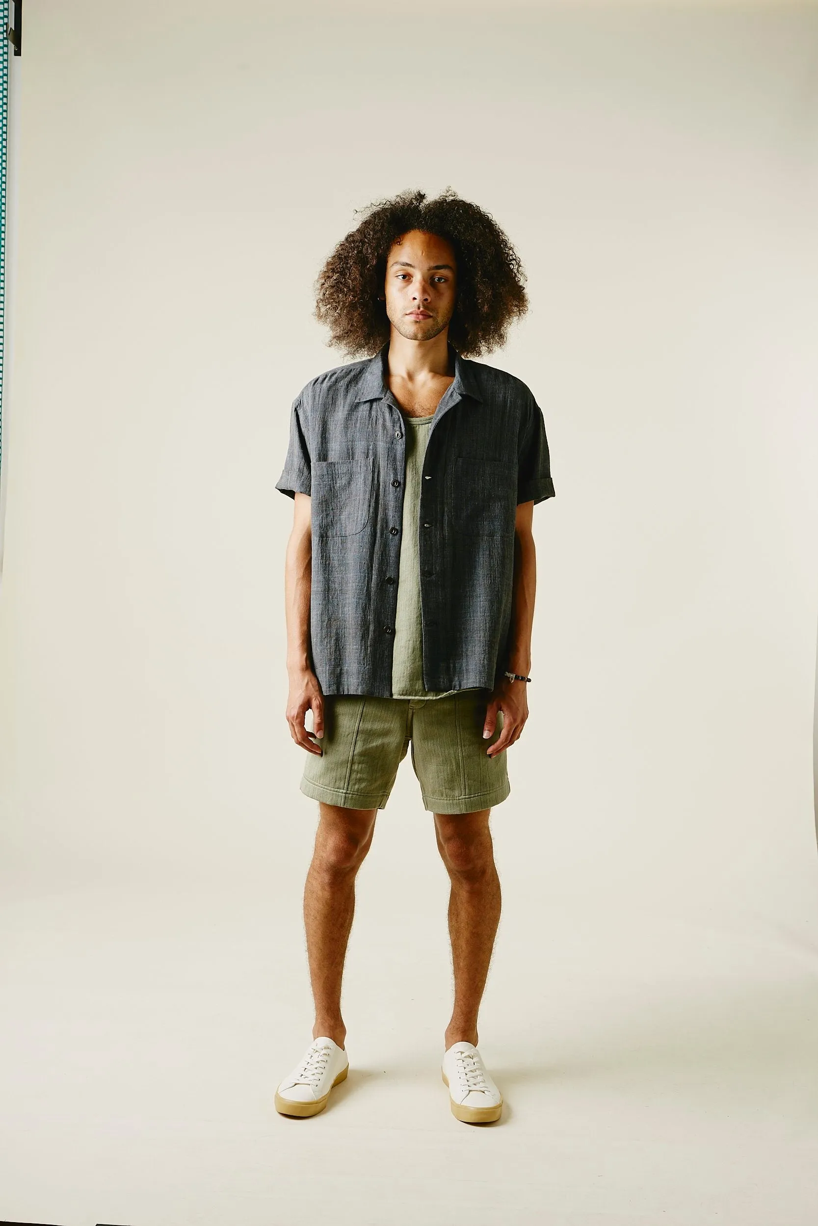 LAKE CAMP SHIRT iron/indigo sold by Indi and Ash product image thumbnail 5