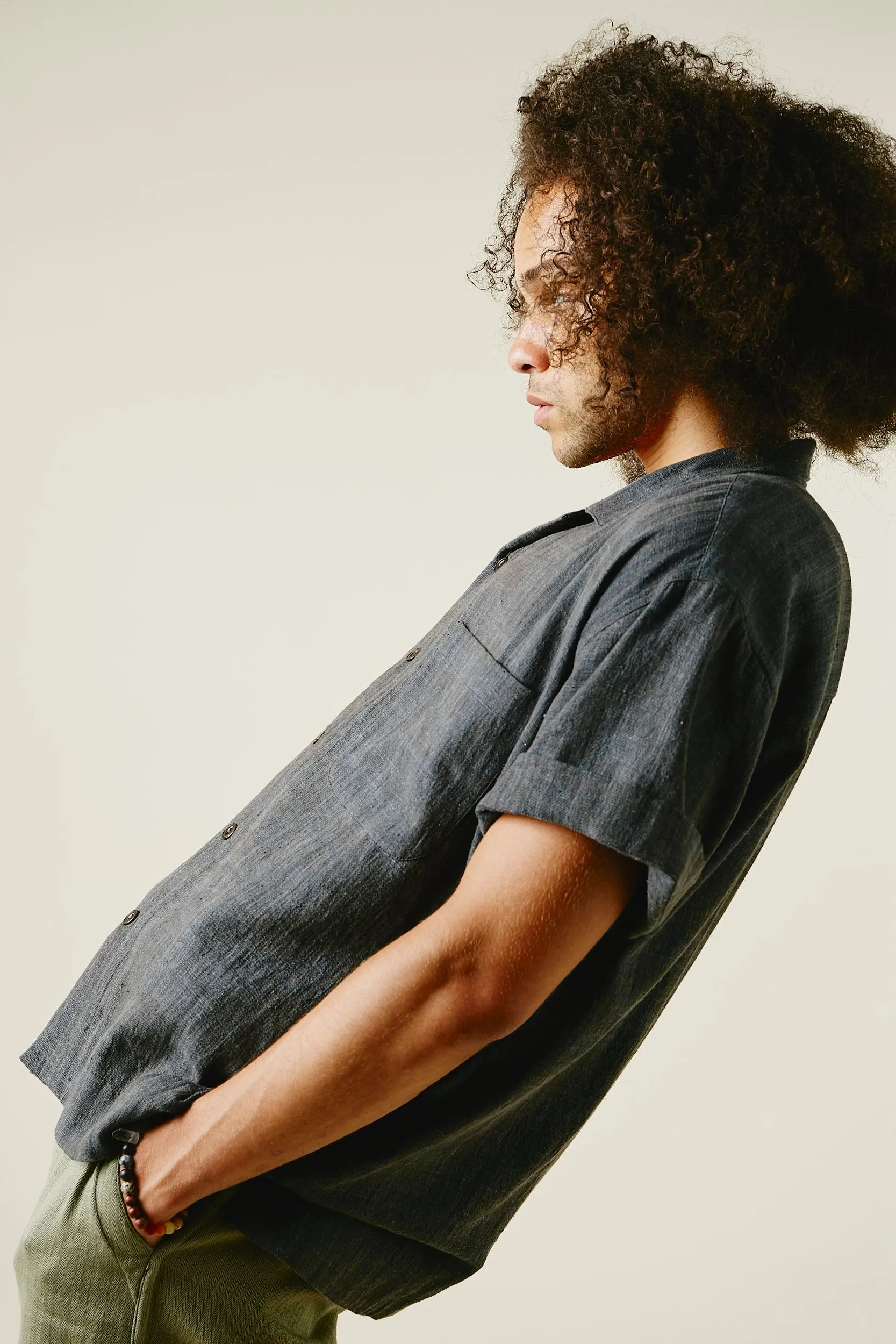 LAKE CAMP SHIRT iron/indigo sold by Indi and Ash product image thumbnail 4