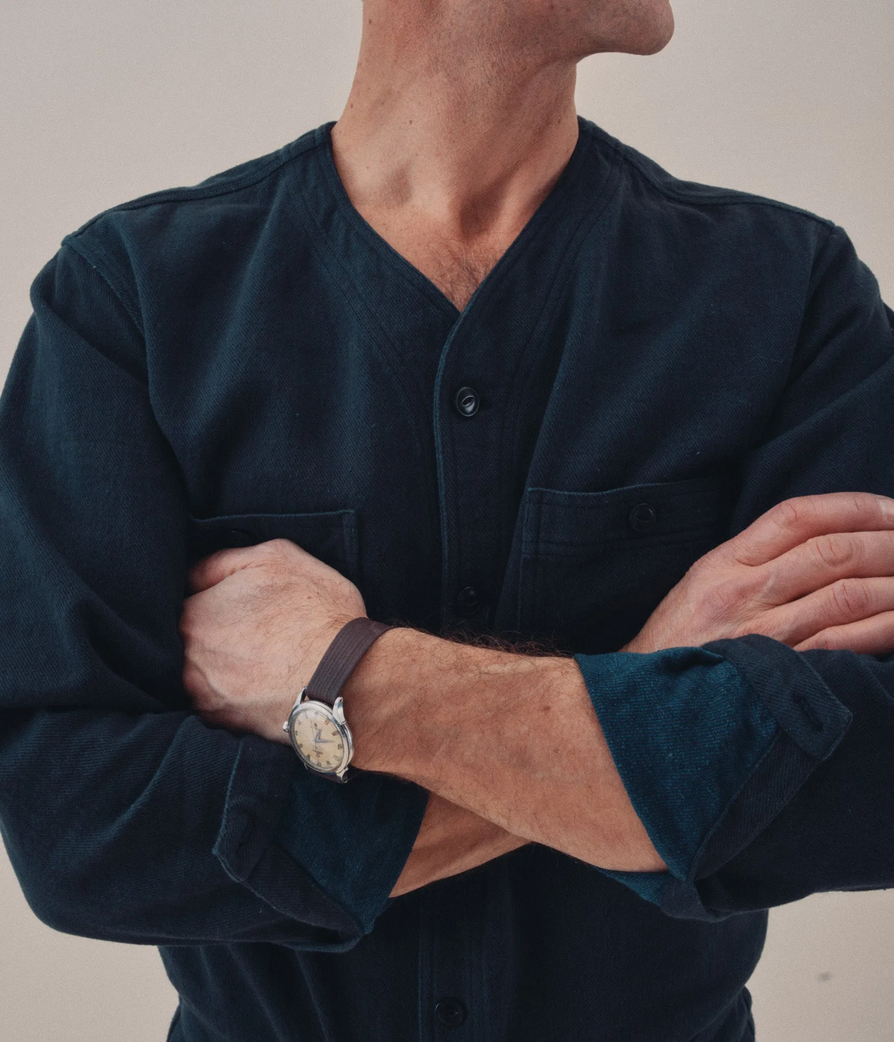 ANDREW SHIRT iron/indigo denim sold by Indi and Ash product image thumbnail 2