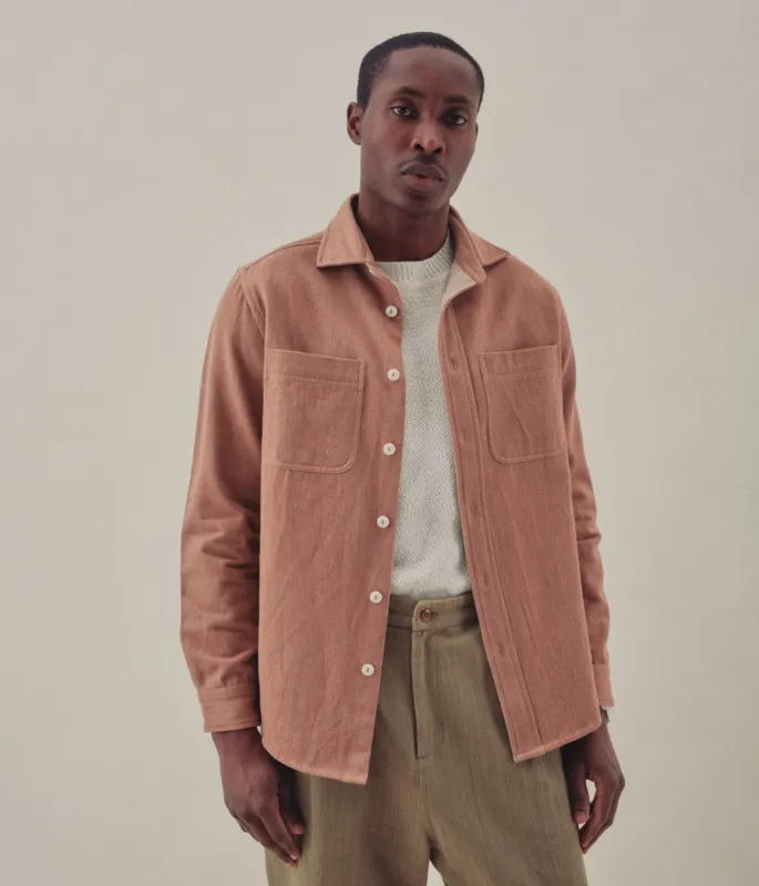 AMES WORKSHIRT cutch brown denim made by Indi and Ash