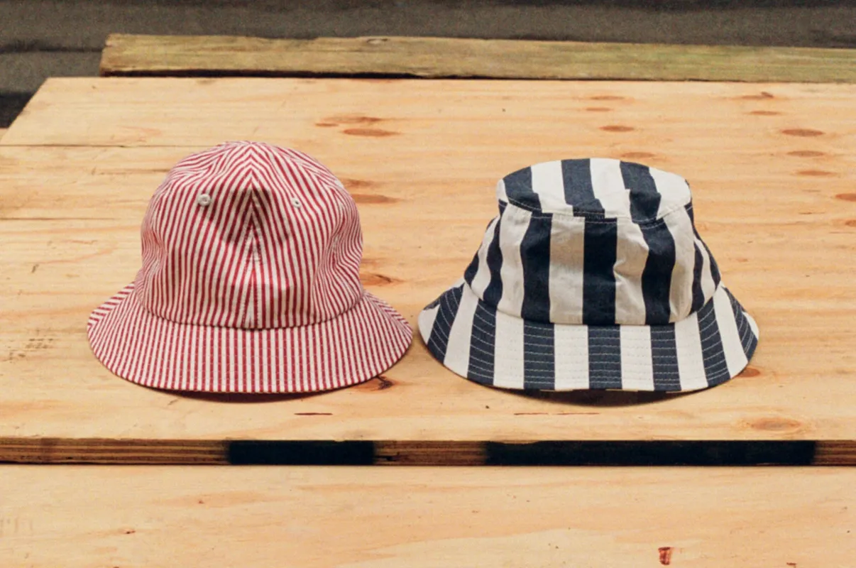 Striped Bucket Hat made by Vito's New York