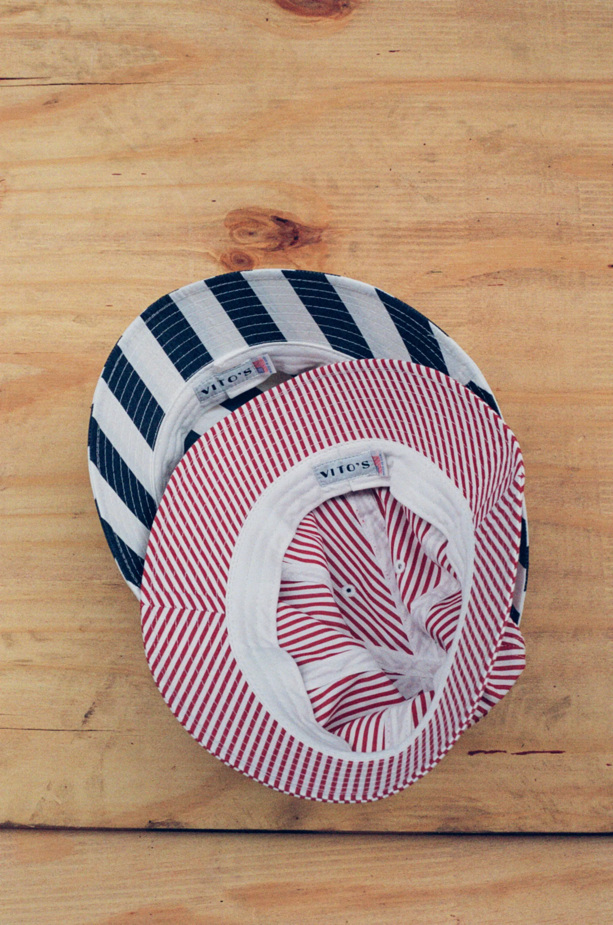 Striped Bucket Hat sold by Vito's New York product image thumbnail 3