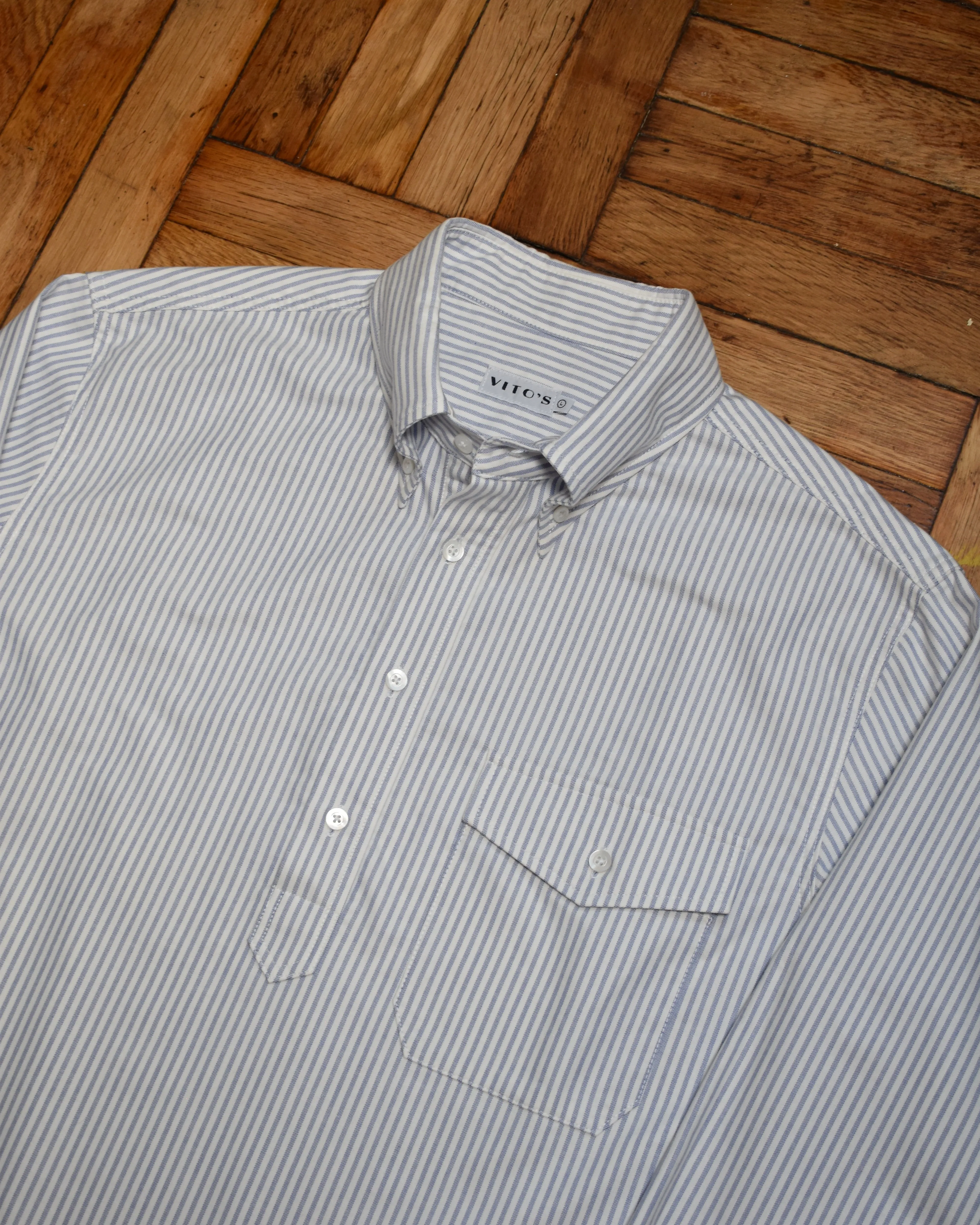 Popover Oxford Shirt sold by Vito's New York product image thumbnail 2
