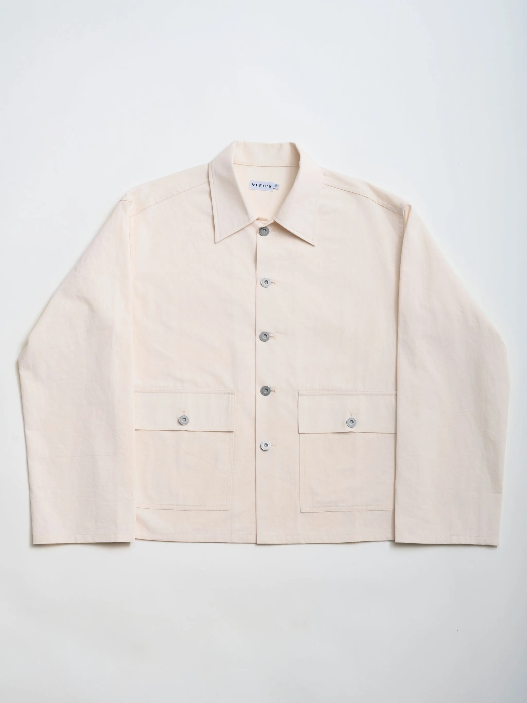 Cotton Linen Short Jacket sold by Vito's New York product image thumbnail 5