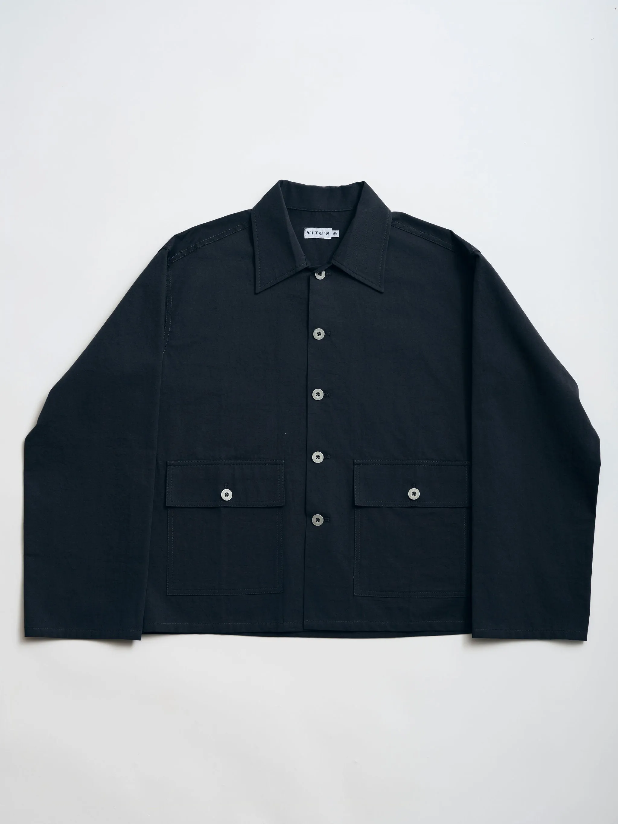 Cotton Linen Short Jacket sold by Vito's New York