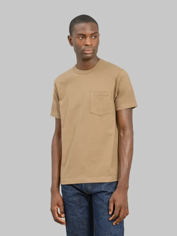 Whitesville Heavyweight Pocket T-Shirt Beige made by Whitesville