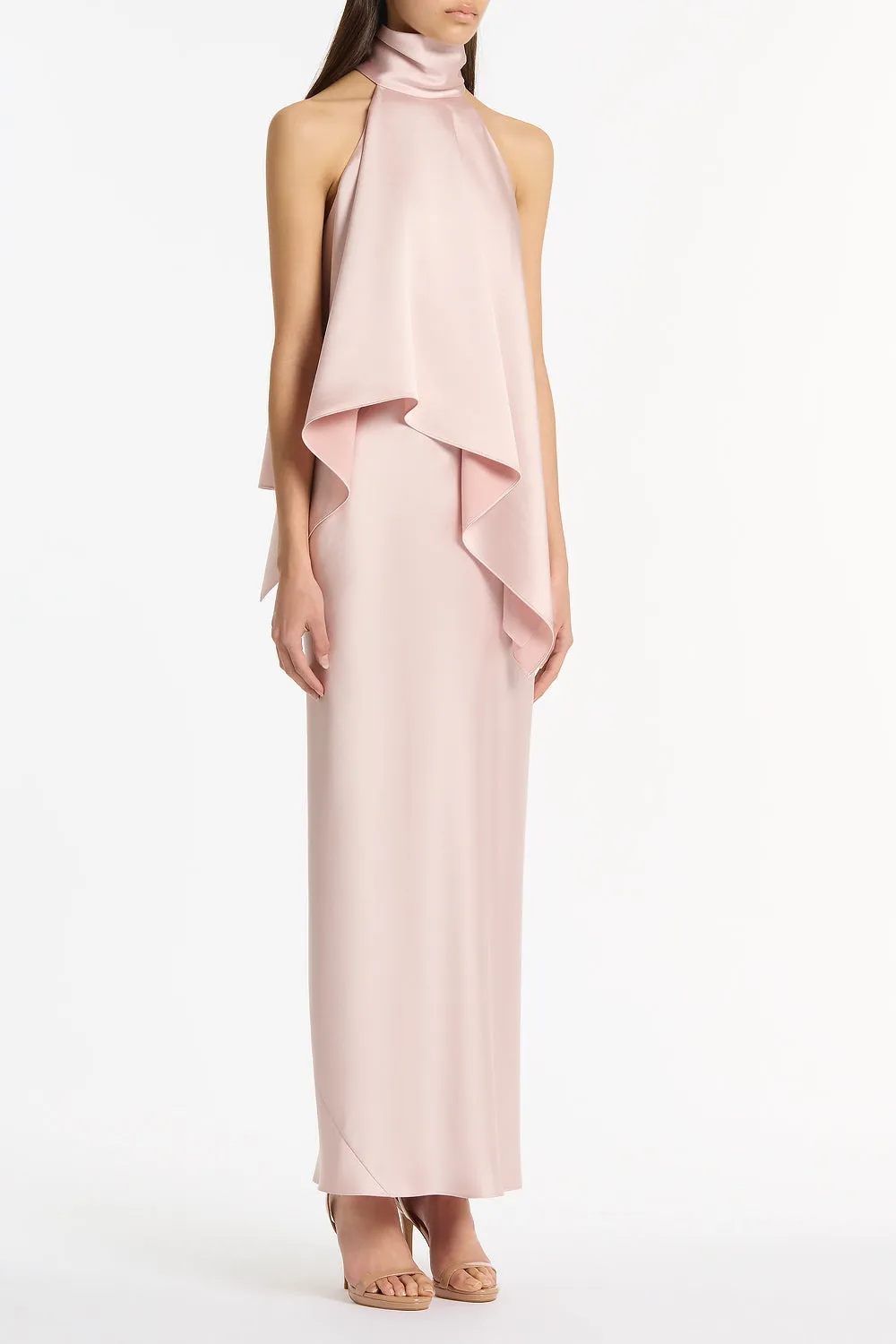 BLUSH LUSTRE SATIN HALTER TOP sold by Carla Zampatti product image thumbnail 2