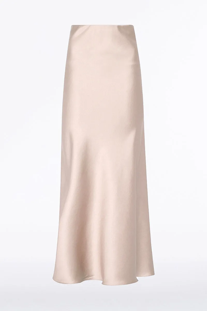 BLUSH LUSTRE SATIN BIAS SKIRT sold by Carla Zampatti product image thumbnail 5