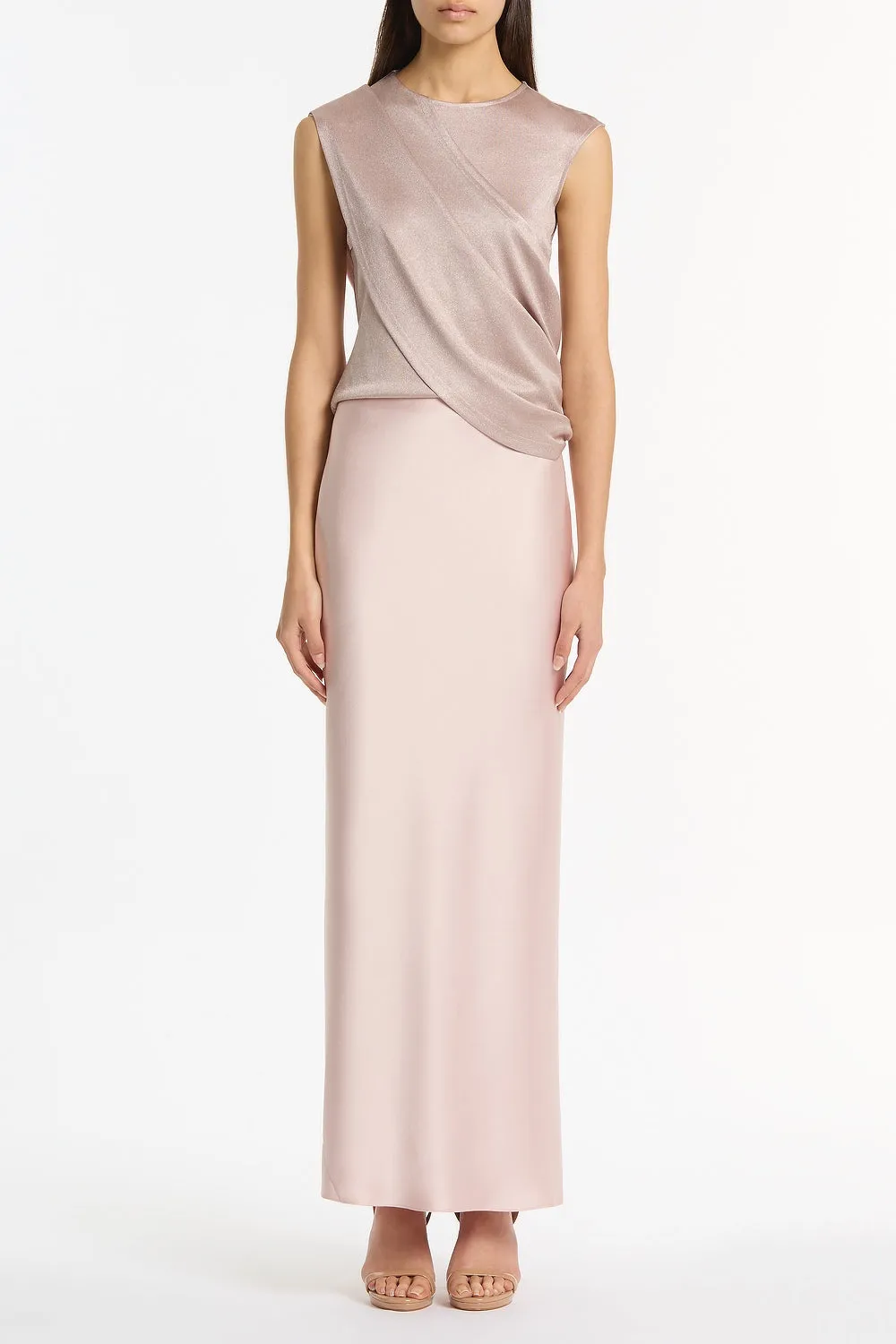 BLUSH LUSTRE SATIN BIAS SKIRT sold by Carla Zampatti product image thumbnail 4