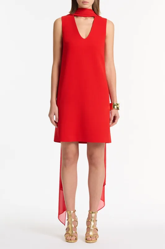 RED GEORGETTE SCARF sold by Carla Zampatti