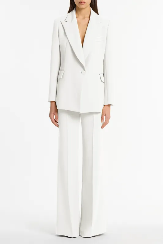 WHITE CREPE CLASSIC JACKET sold by Carla Zampatti
