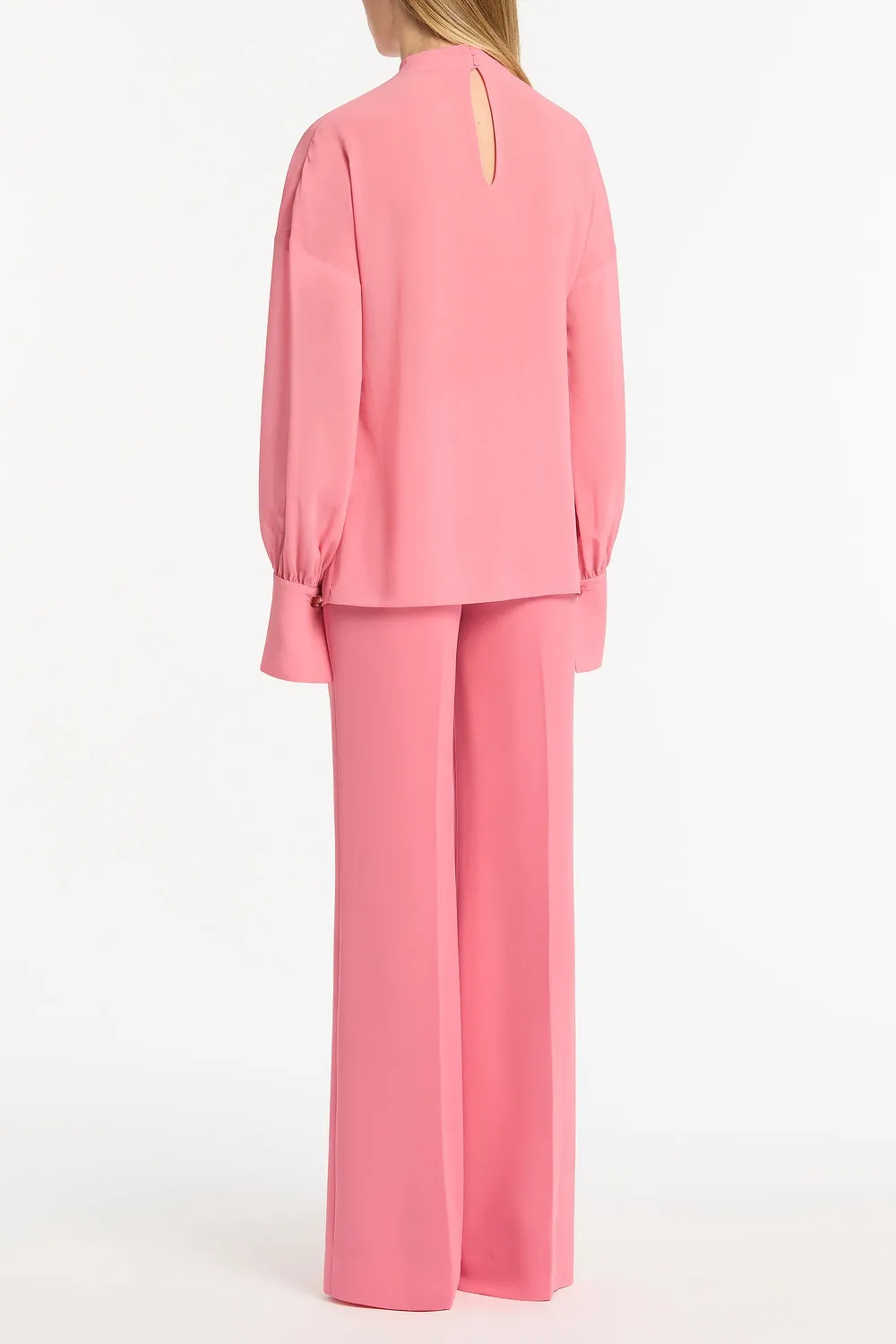 ROSE PINK GEORGETTE DROP SLEEVE BLOUSE sold by Carla Zampatti product image thumbnail 3