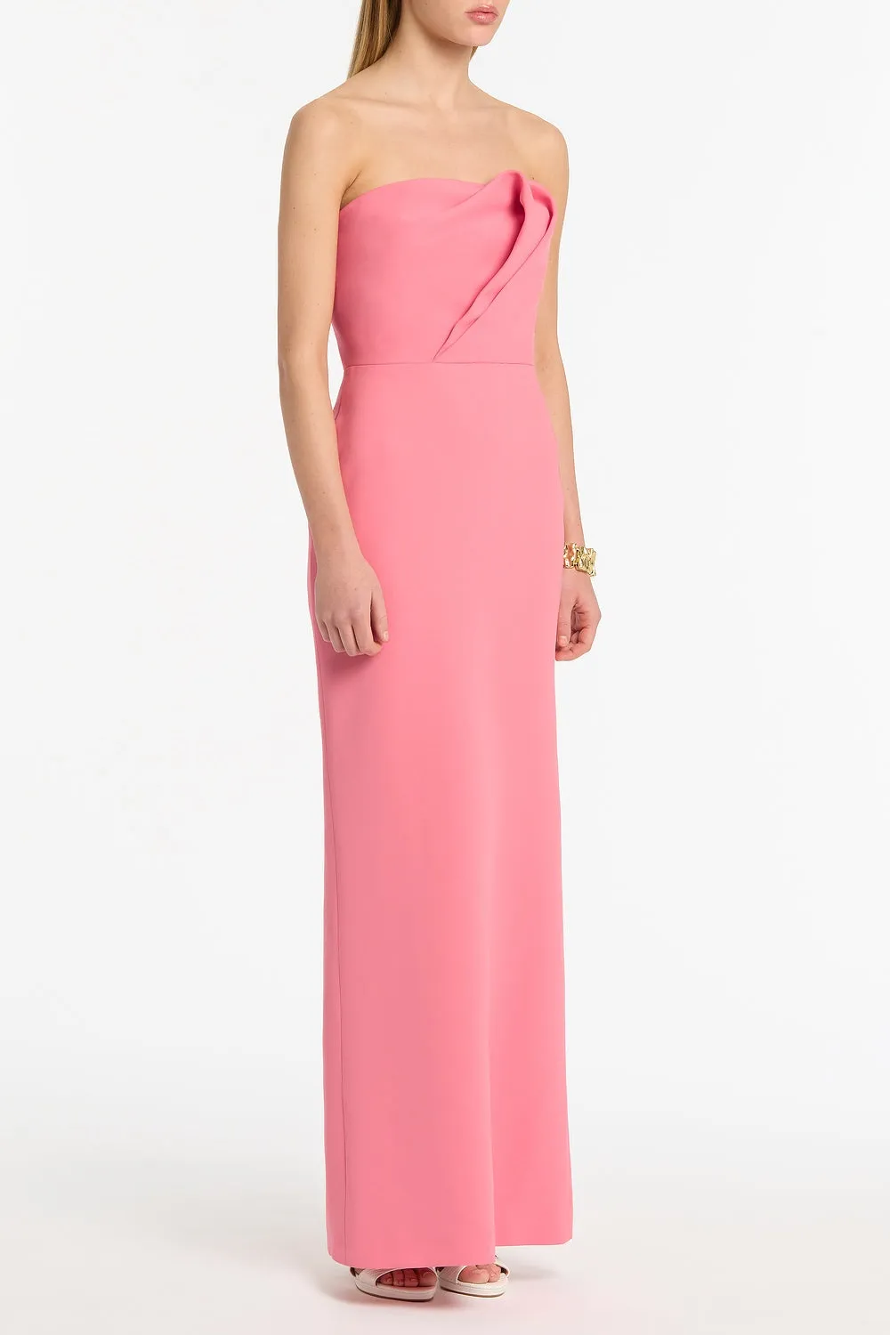 ROSE PINK CREPE SCULPTURAL GOWN sold by Carla Zampatti product image thumbnail 2