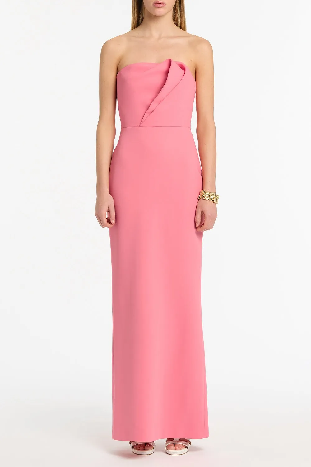 ROSE PINK CREPE SCULPTURAL GOWN sold by Carla Zampatti