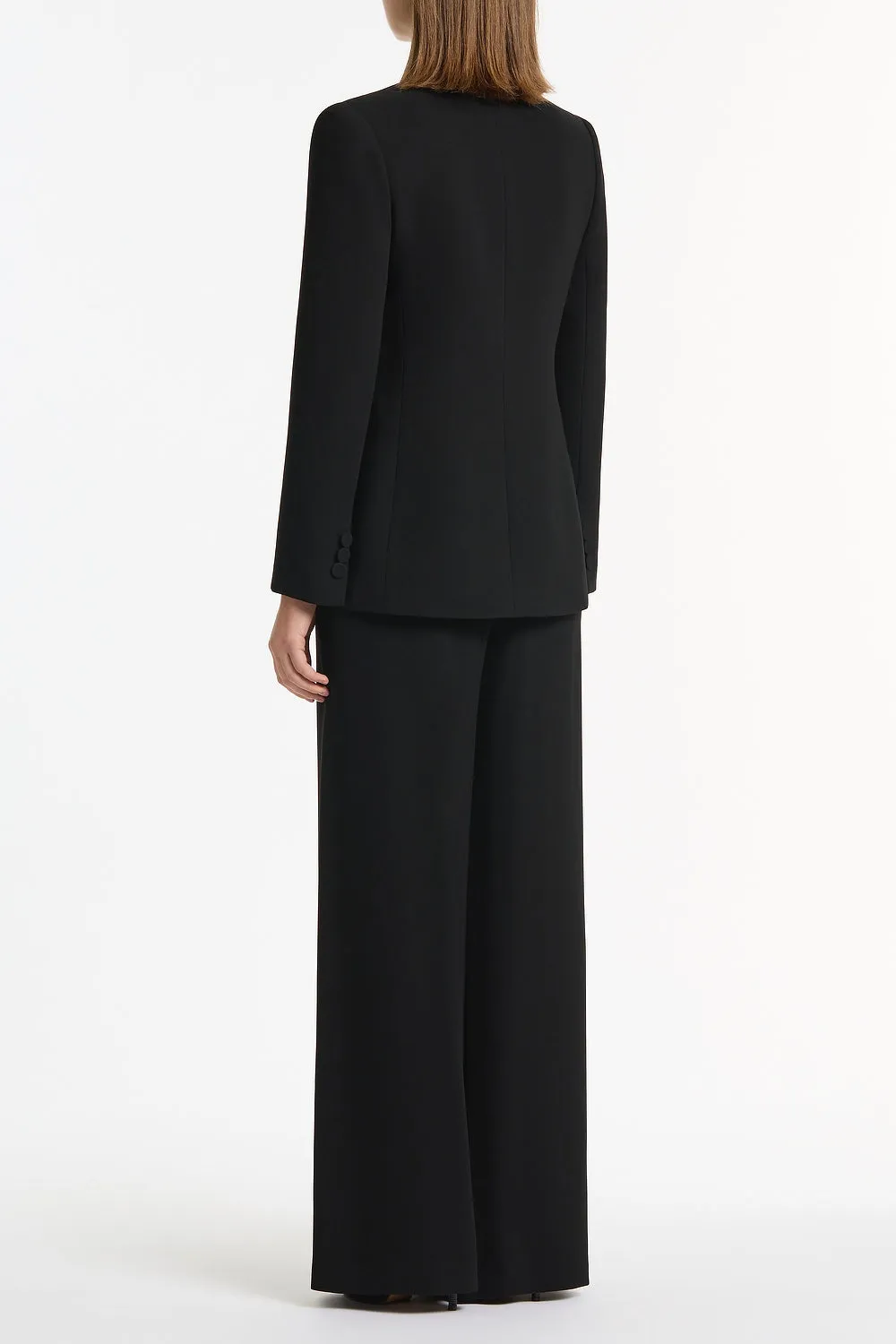 BLACK CREPE ROSE BLAZER sold by Carla Zampatti product image thumbnail 3