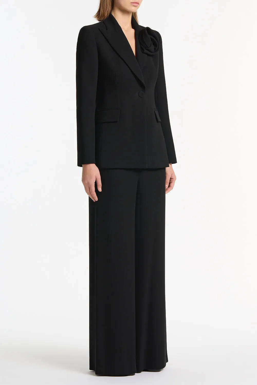 BLACK CREPE ROSE BLAZER sold by Carla Zampatti product image thumbnail 2