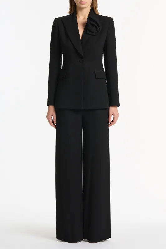 BLACK CREPE ROSE BLAZER sold by Carla Zampatti