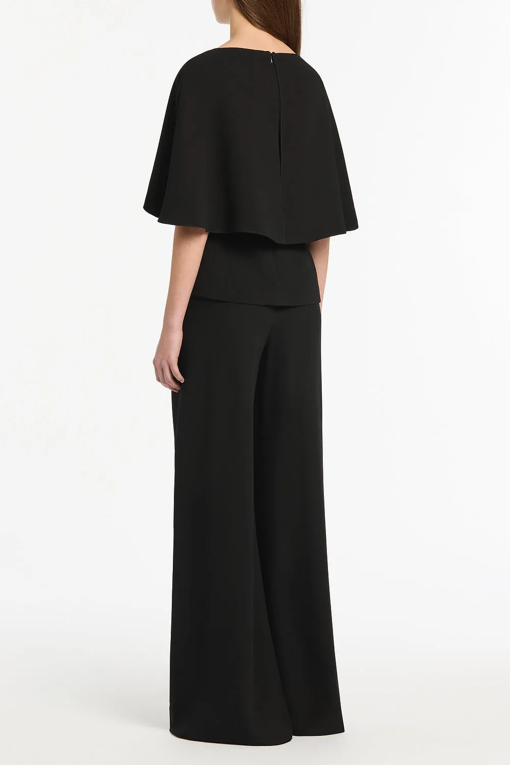 BLACK CREPE CAPE TOP sold by Carla Zampatti product image thumbnail 3
