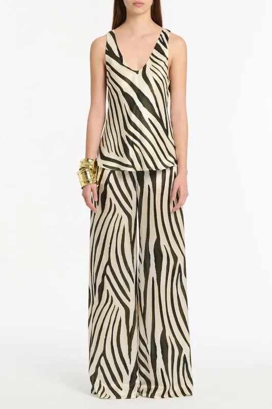 BOLD STRIPE PRINT PALAZZO PANT sold by Carla Zampatti