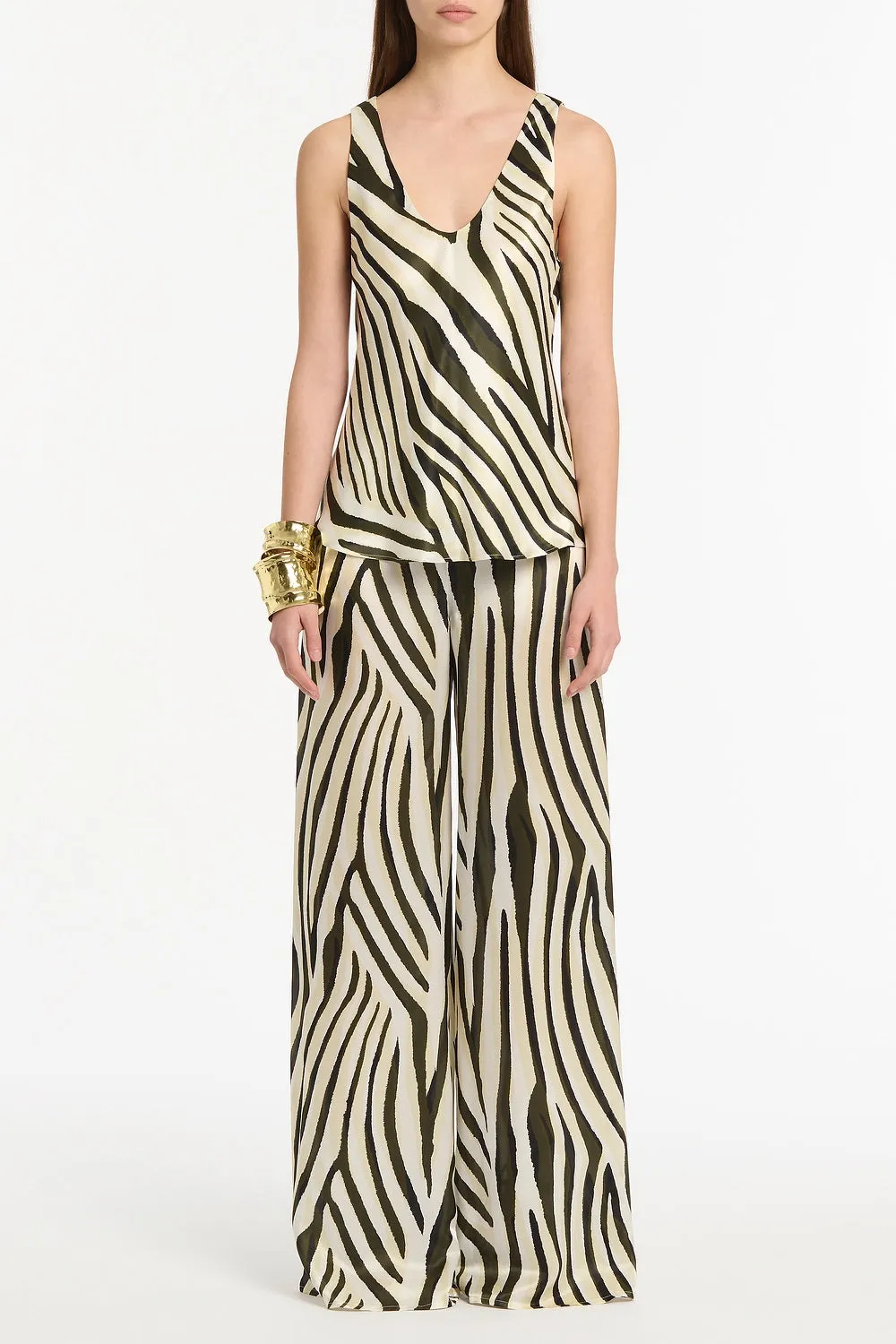 BOLD STRIPE PRINT PALAZZO PANT sold by Carla Zampatti