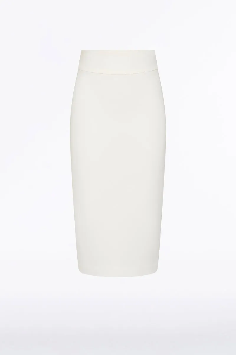 WHITE CREPE MIDI PENCIL SKIRT sold by Carla Zampatti product image thumbnail 4
