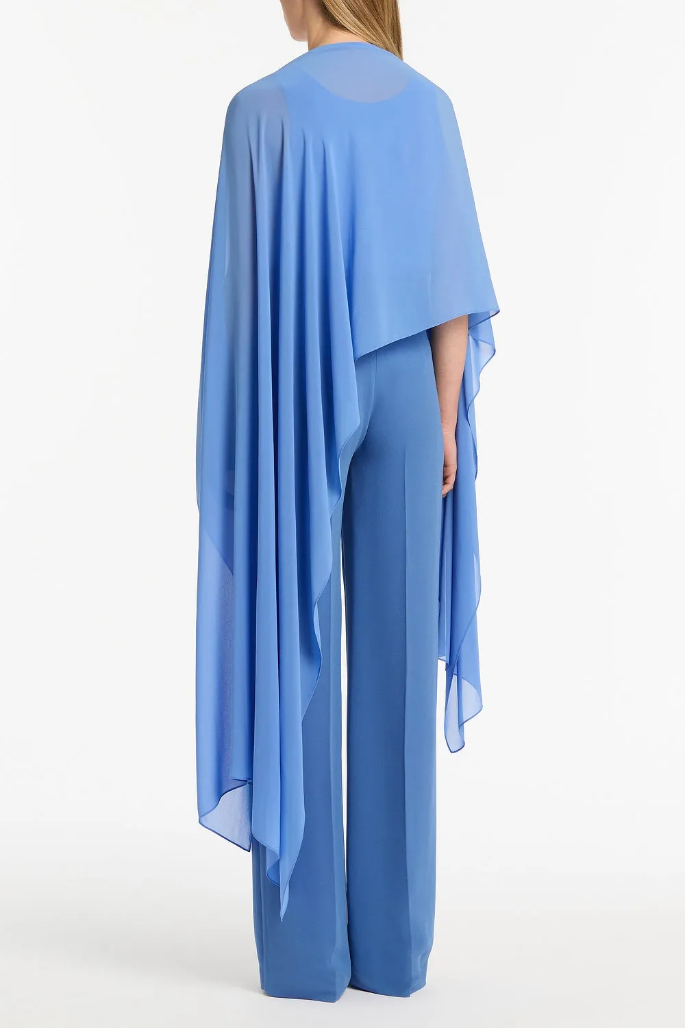 PACIFIC BLUE GEORGETTE CASCATA WRAP sold by Carla Zampatti product image thumbnail 3