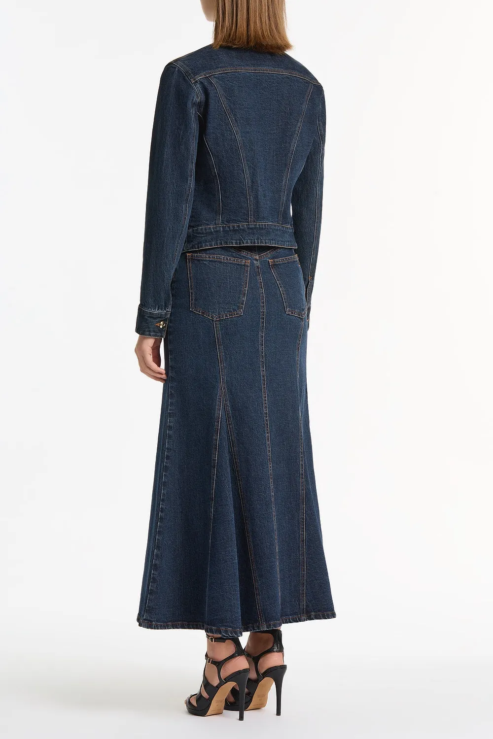 DARK INDIGO FITTED DENIM JACKET sold by Carla Zampatti product image thumbnail 2