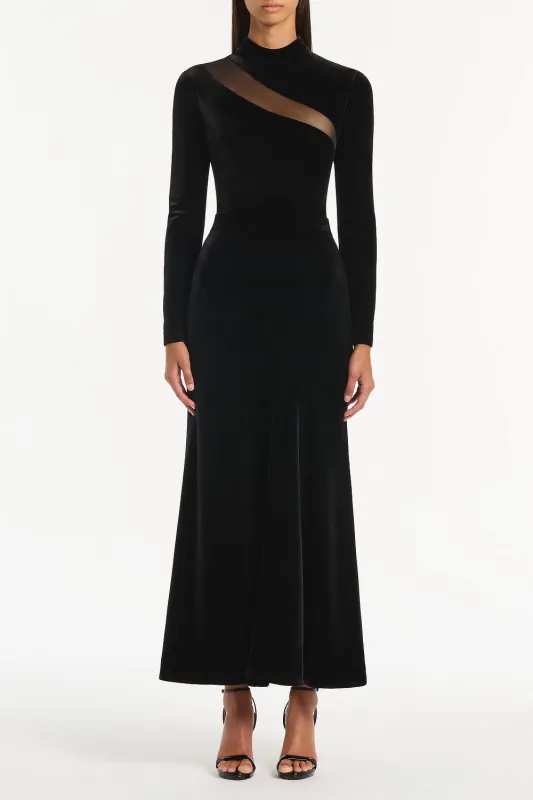 BLACK VELVET BODYSUIT sold by Carla Zampatti