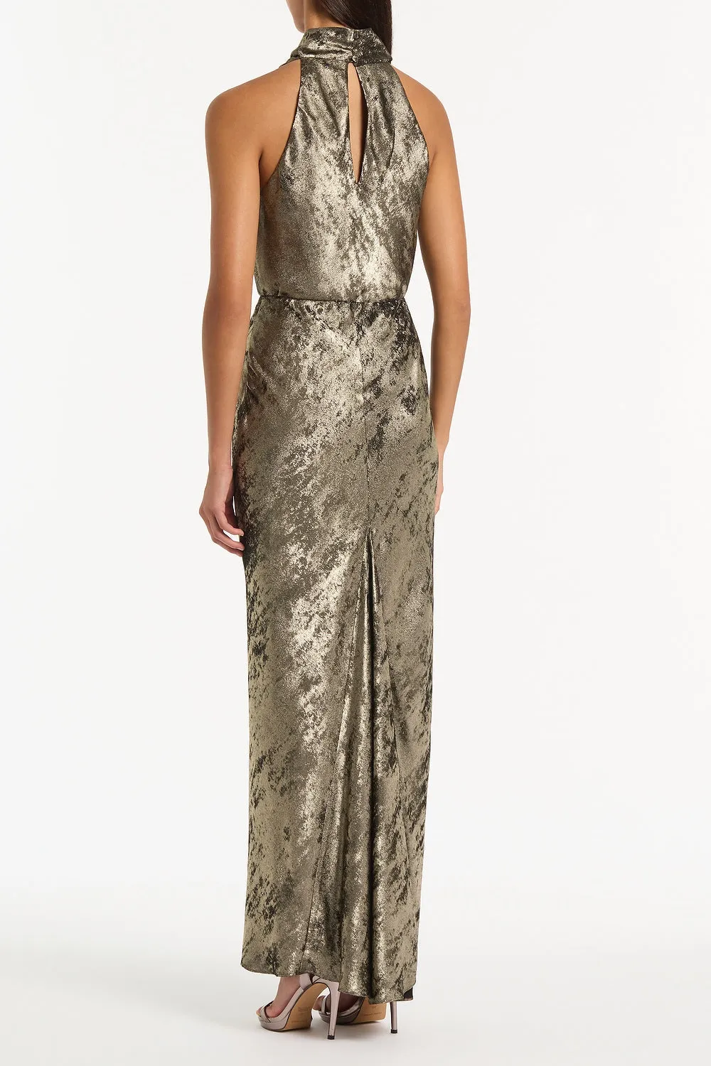 BURNISHED METALLIC HALTER TOP sold by Carla Zampatti product image thumbnail 2