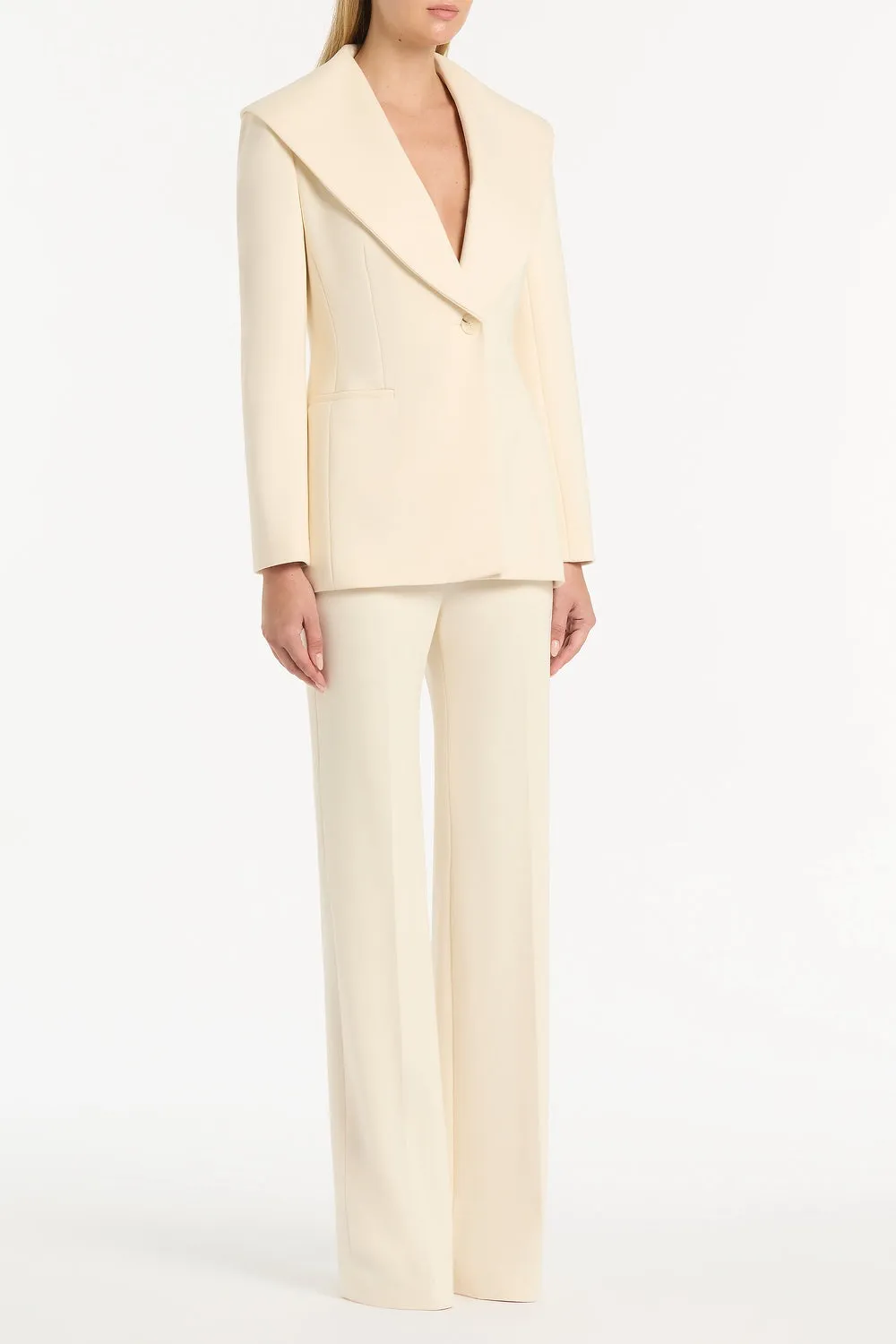 IVORY PONTE WIDE LEG PANT sold by Carla Zampatti product image thumbnail 3