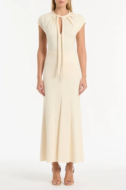 IVORY PONTE TIE DETAIL TOP sold by Carla Zampatti