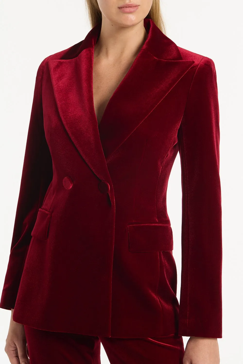 ROUGE VELVET TUXEDO JACKET sold by Carla Zampatti product image thumbnail 4