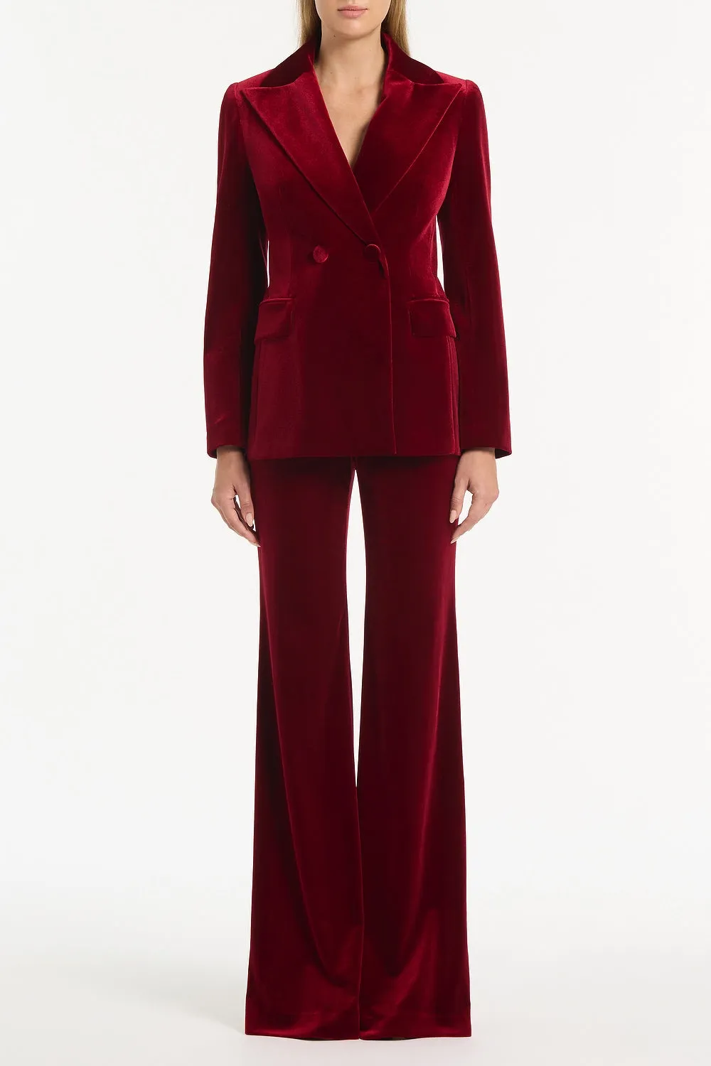 ROUGE VELVET TUXEDO JACKET sold by Carla Zampatti