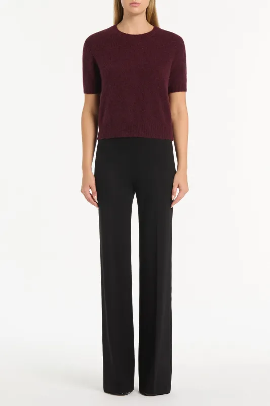 LOGANBERRY BRUSHED KNIT TOP sold by Carla Zampatti