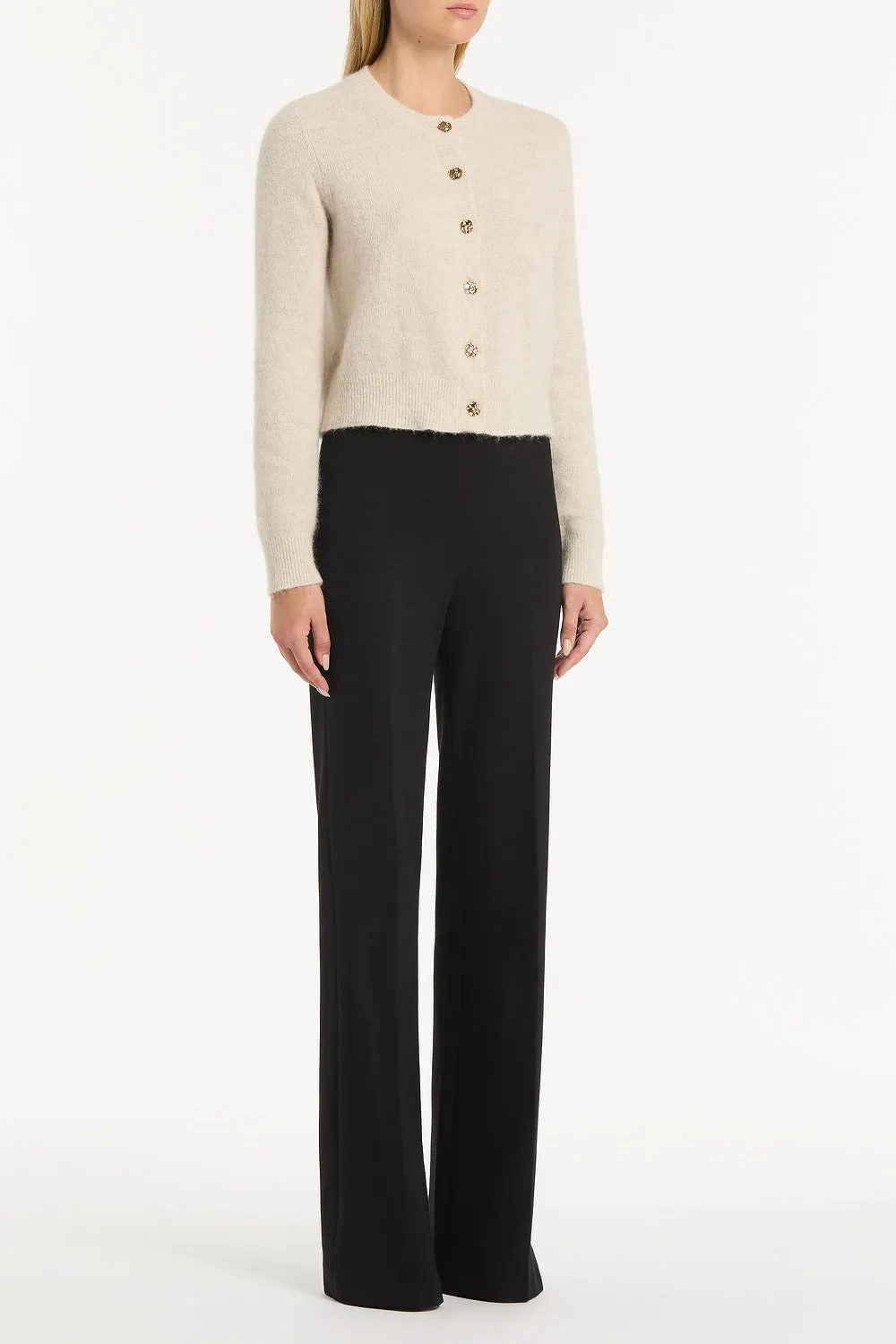 IVORY BRUSHED KNIT CARDIGAN sold by Carla Zampatti product image thumbnail 3